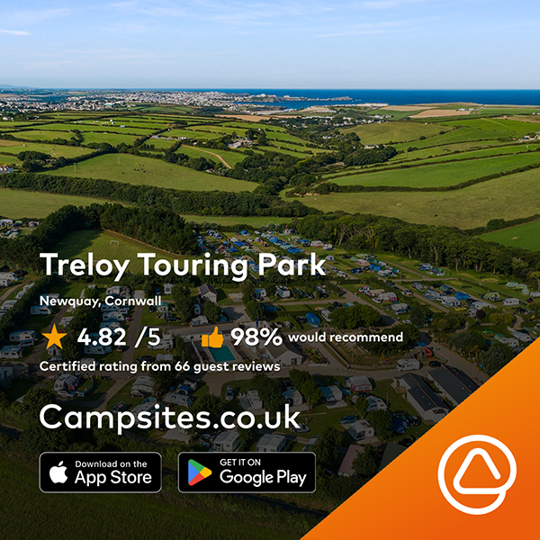Treloy Campsites.co.uk Outstanding sites award